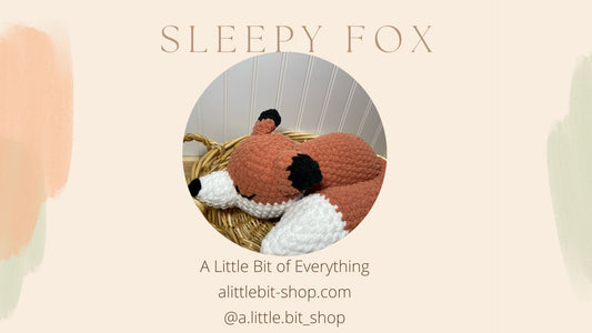 Sleepy Fox Crochet Pattern (Pattern Only)